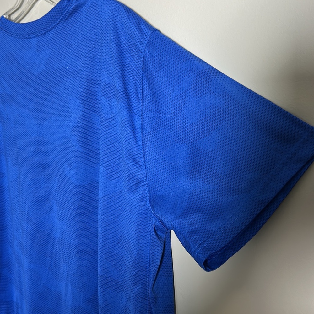 Nike Superset Dri-Fit Blue waffle knit Polyester Y2K Performance T-Shirt Size XL - Picture 9 of 11